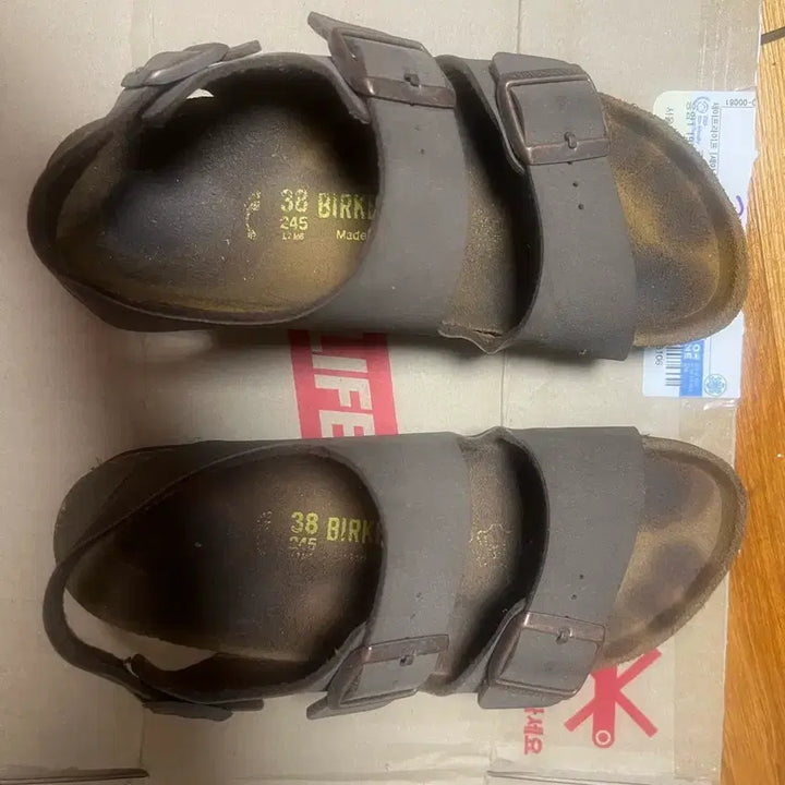 [BUNJANG] Birkenstock Milano Brown Sandals / 버켄스탁 밀라노 갈색 색상 245