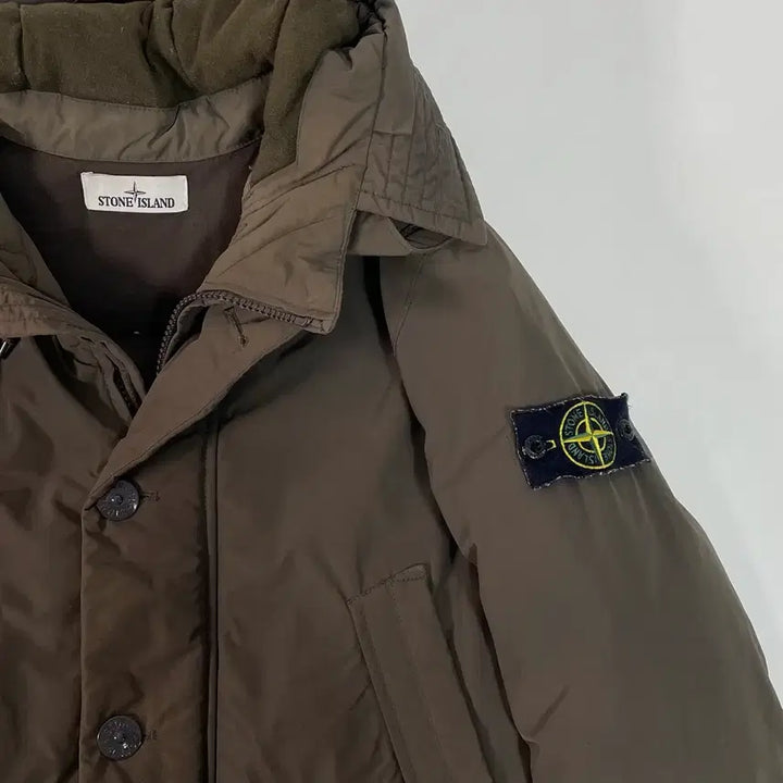 [BUNJANG] 18fw 스톤아일랜드 마이크로랩스 후드 다운패딩 (on.55) / 18fw 스톤아일랜드 마이크로랩스 후드 다운패딩 (on.55)