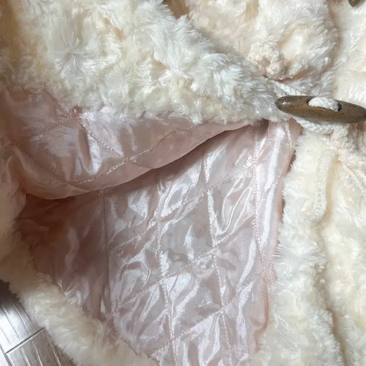 [BUNJANG] Vintage Fur Duffle Coat / 빈티지 퍼 떡코 더플 코트 히메갸루 로걀 라떼 리즈리사깔 헤이세이 모리걸