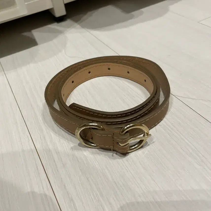 [BUNJANG] Brown Buckle Belt / 브라운 버클 벨트