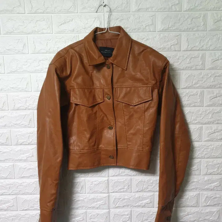[BUNJANG] ABBEYLEE Cropped Leather Jacket / ABBEYLEE 크롭 레더자켓 판매합니다