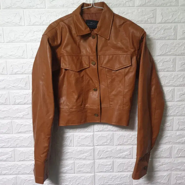 [BUNJANG] ABBEYLEE Cropped Leather Jacket / ABBEYLEE 크롭 레더자켓 판매합니다