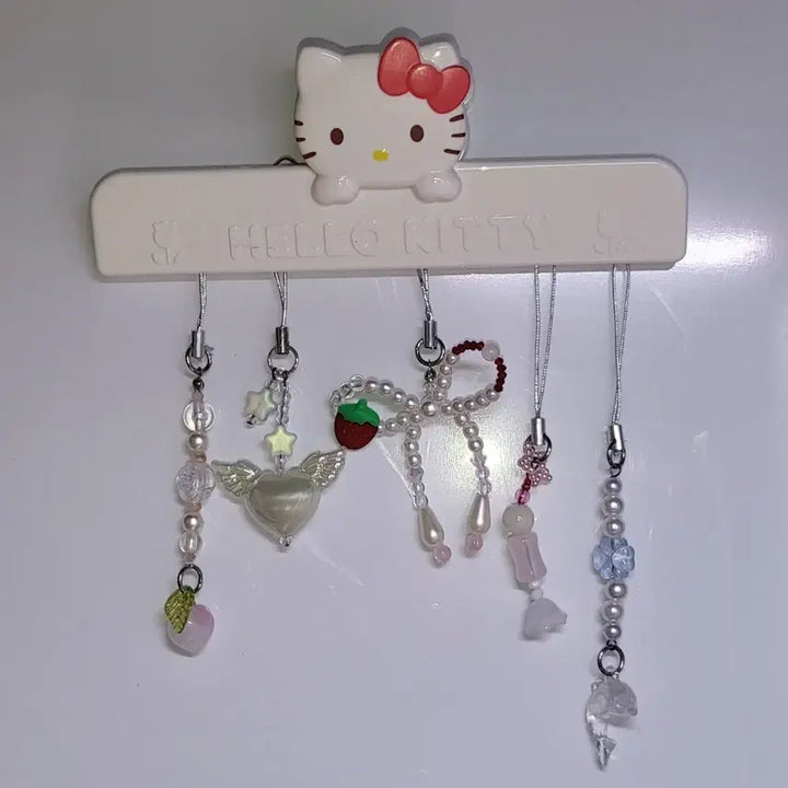 [SOLD OUT] 비즈키링 모음 :) 복숭아 별 위시코어 딸기 리본 소다 돌고래 네잎클로버
