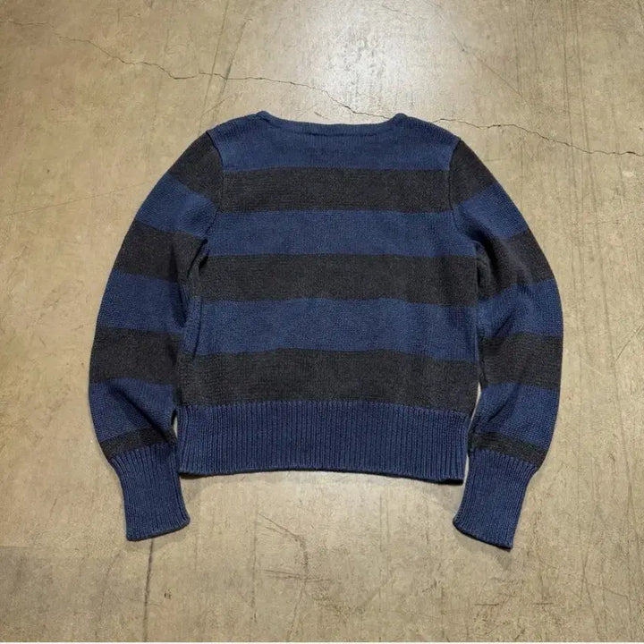 [BUNJANG] RRL Indigo Stripe Knit Sweater / RRL 인디고 스트라이프 니트