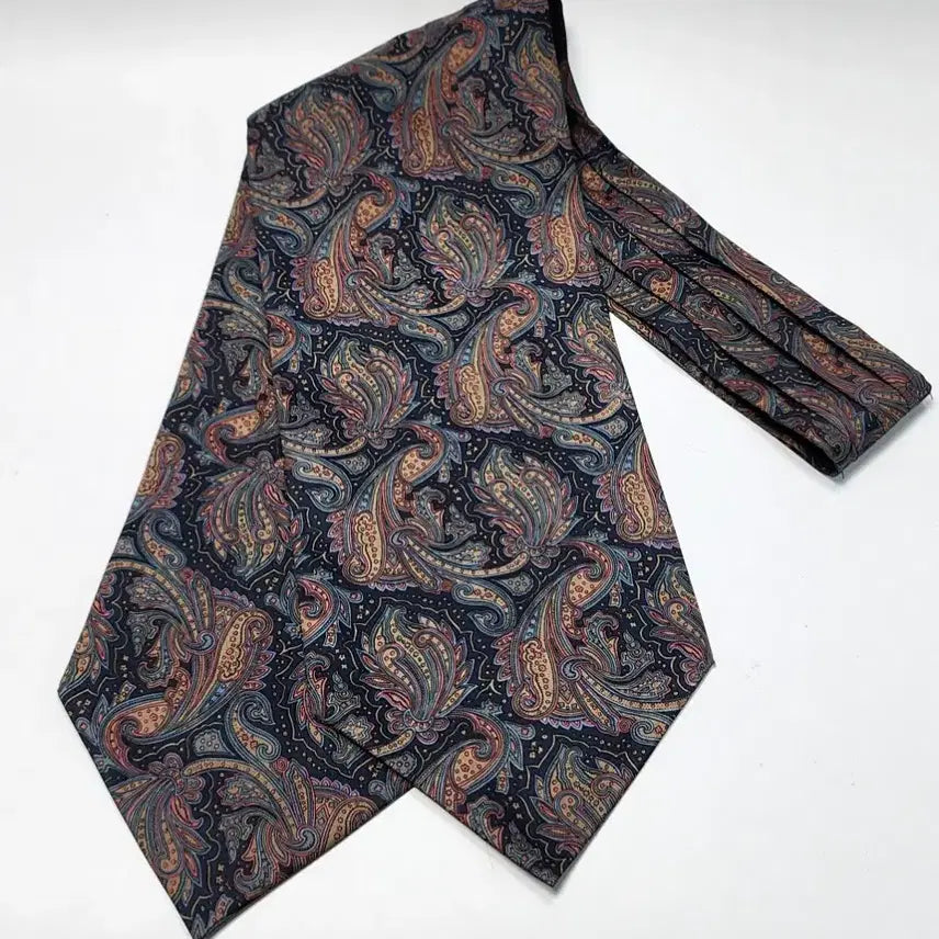 [BUNJANG] Wooyoungmi Solid Homme Paisley Ascot Tie / [미사용]우영미 솔리드 옴므 페이즐리 애스콧타이