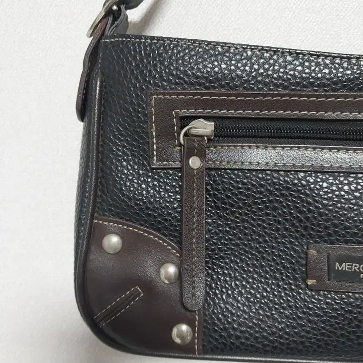 [BUNJANG] Mercolledi Vintage Leather Shoulder Bag / 메르꼴레디 빈티지 가죽 숄더백