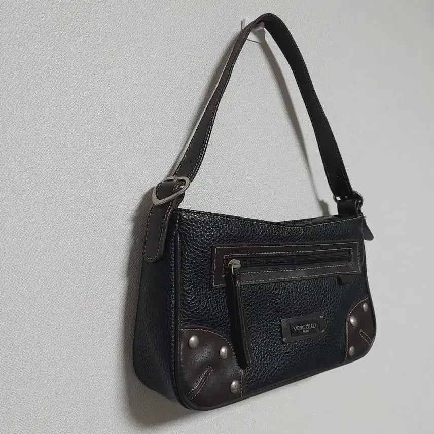 [BUNJANG] Mercolledi Vintage Leather Shoulder Bag / 메르꼴레디 빈티지 가죽 숄더백