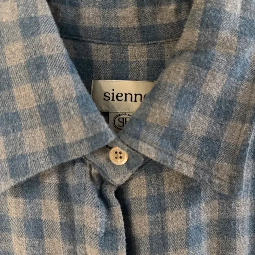 [BUNJANG] Sienne Blue Check Shirt / 시엔느 블루 체크 셔츠