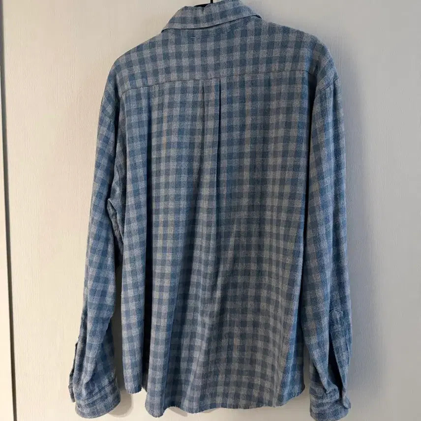 [BUNJANG] Sienne Blue Check Shirt / 시엔느 블루 체크 셔츠