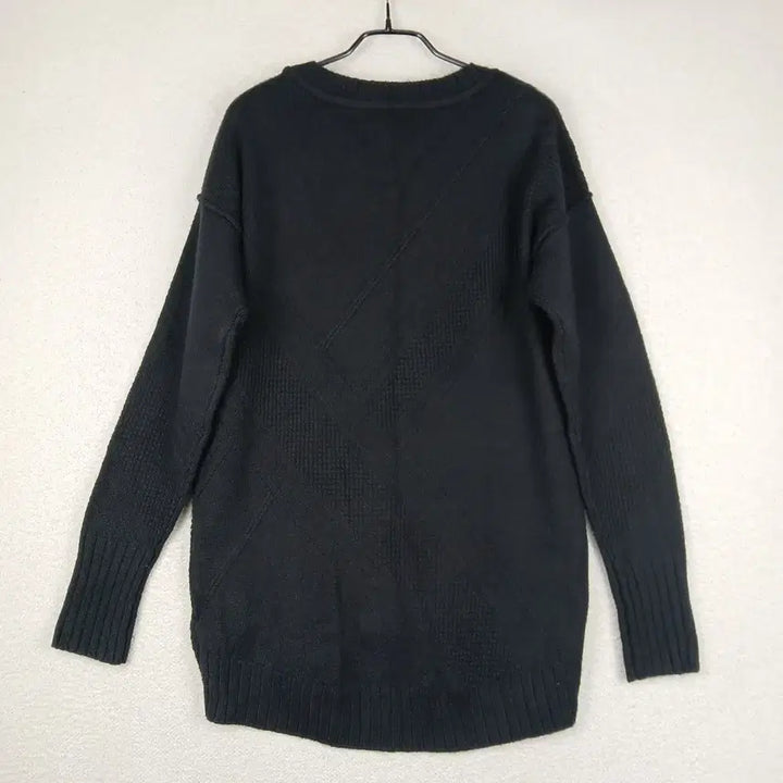 [BUNJANG] Calvin Klein Women's Pattern Knit Sweater (S) / 캘빈클라인 여성 블랙 패턴 니트 스웨터(S)