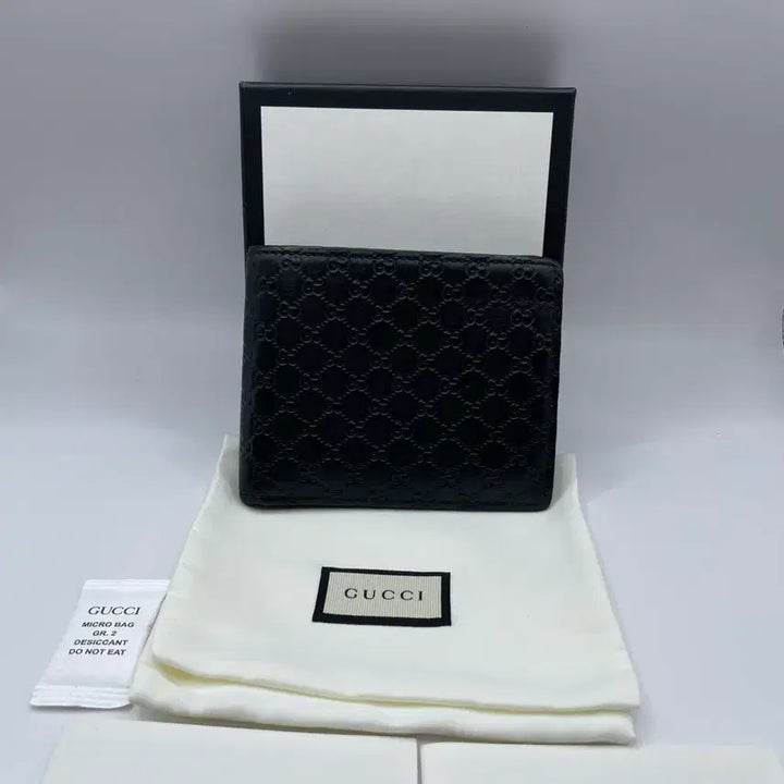 [BUNJANG] Gucci Microguccissima Bi-fold Wallet Black / 구찌 마이크로시마 반지갑 블랙