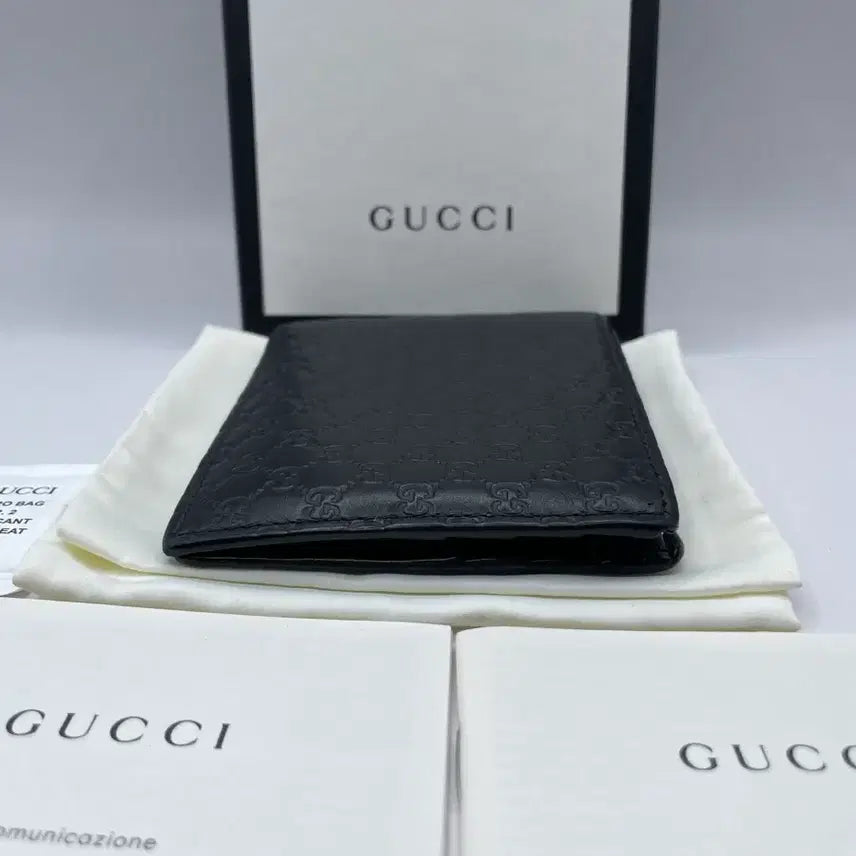 [BUNJANG] Gucci Microguccissima Bi-fold Wallet Black / 구찌 마이크로시마 반지갑 블랙