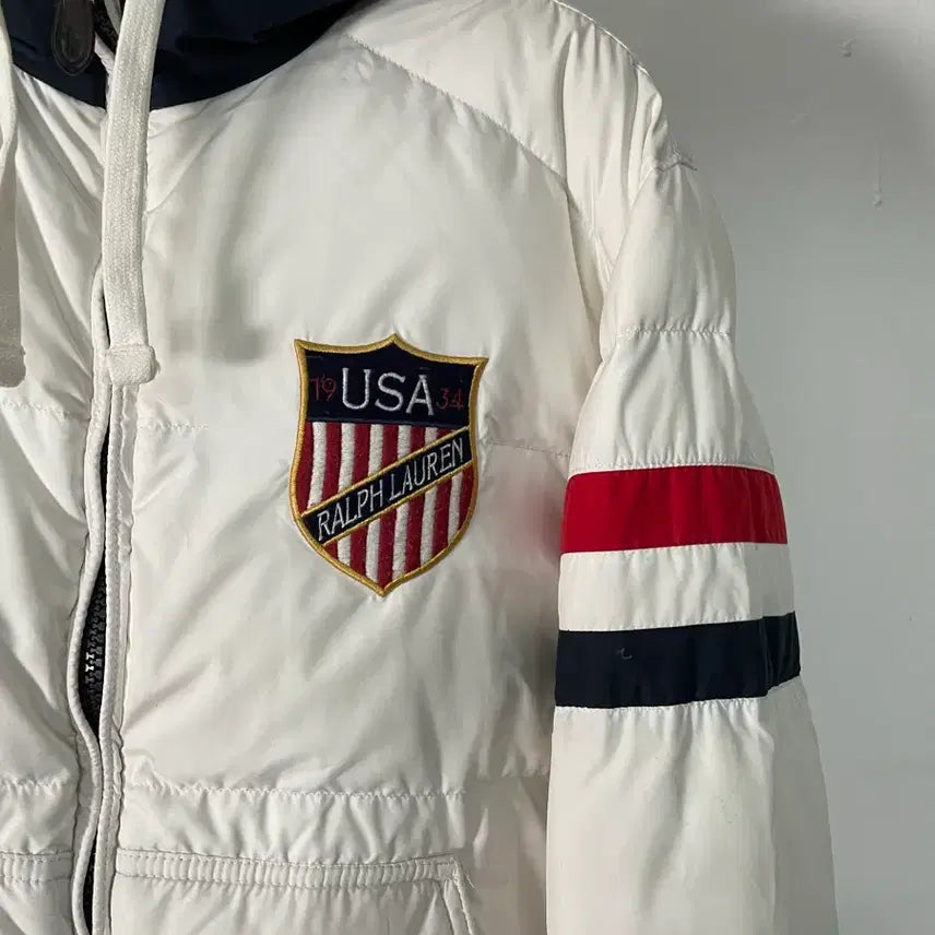 [BUNJANG] 폴로 랄프로렌 USA 2010 올림픽 후드 패딩 (on.31) / 폴로 랄프로렌 USA 2010 올림픽 후드 패딩 (on.31)