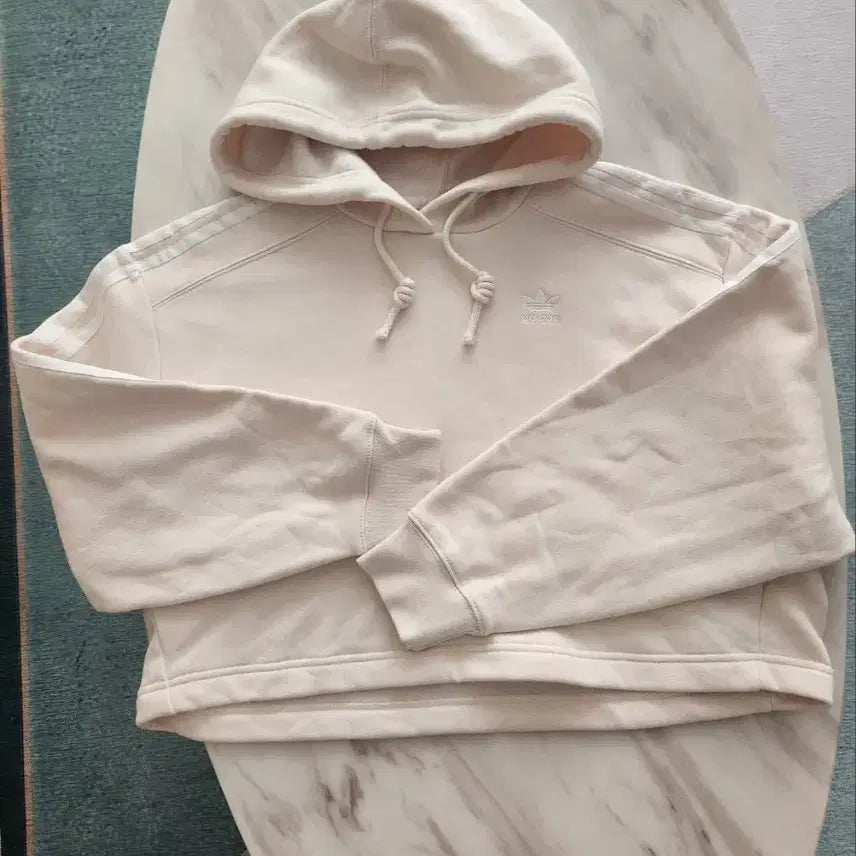 [BUNJANG] Adidas Cream Ivory Hoodie / 거의 새상품. 아디다스 크림아이보리 후드  44  ~  66  모두 가능