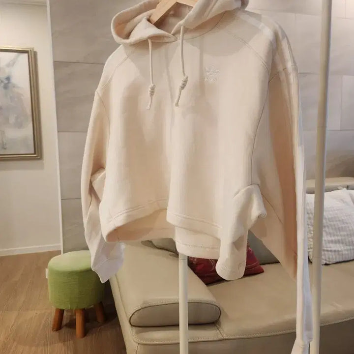 [BUNJANG] Adidas Cream Ivory Hoodie / 거의 새상품. 아디다스 크림아이보리 후드  44  ~  66  모두 가능