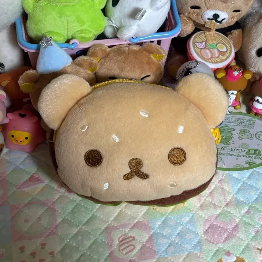 [BUNJANG] Rilakkuma Hamburger Pouch / 2012 고전 리락쿠마 햄버거 파우치