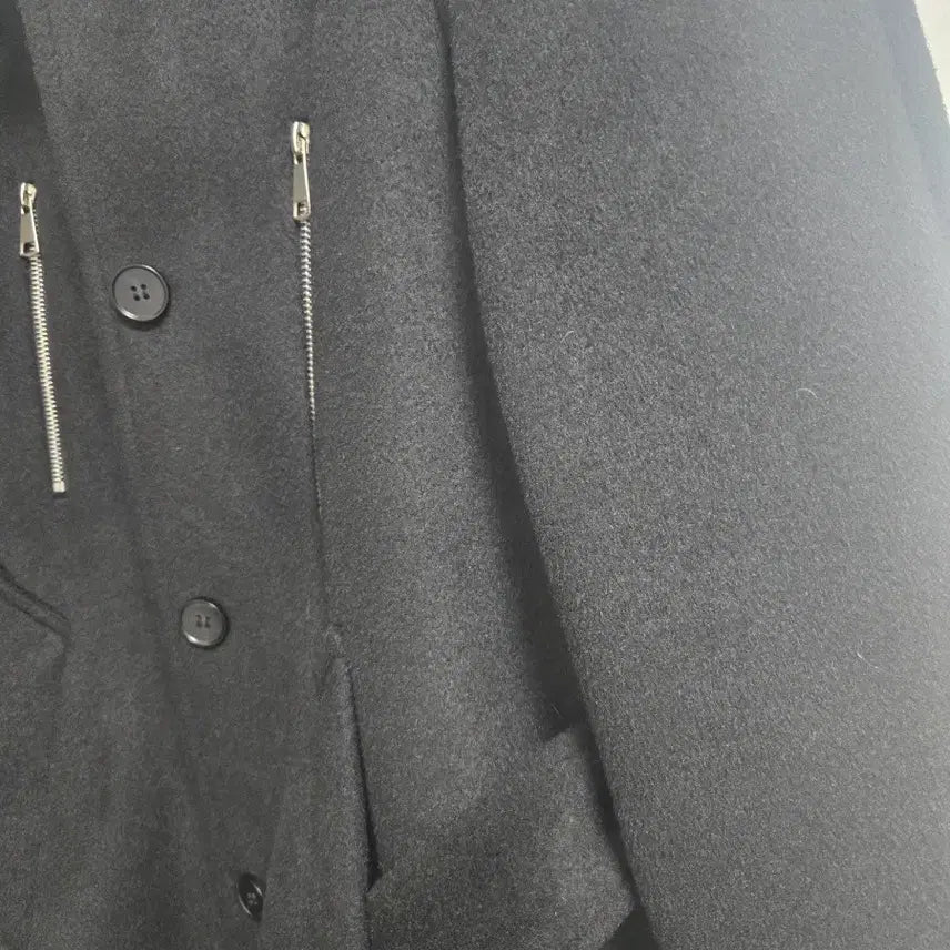 [BUNJANG] Weseemlab Zipper Long Wool Coat Black / (새상품)위세임랩 지퍼 롱 울 코트 블랙