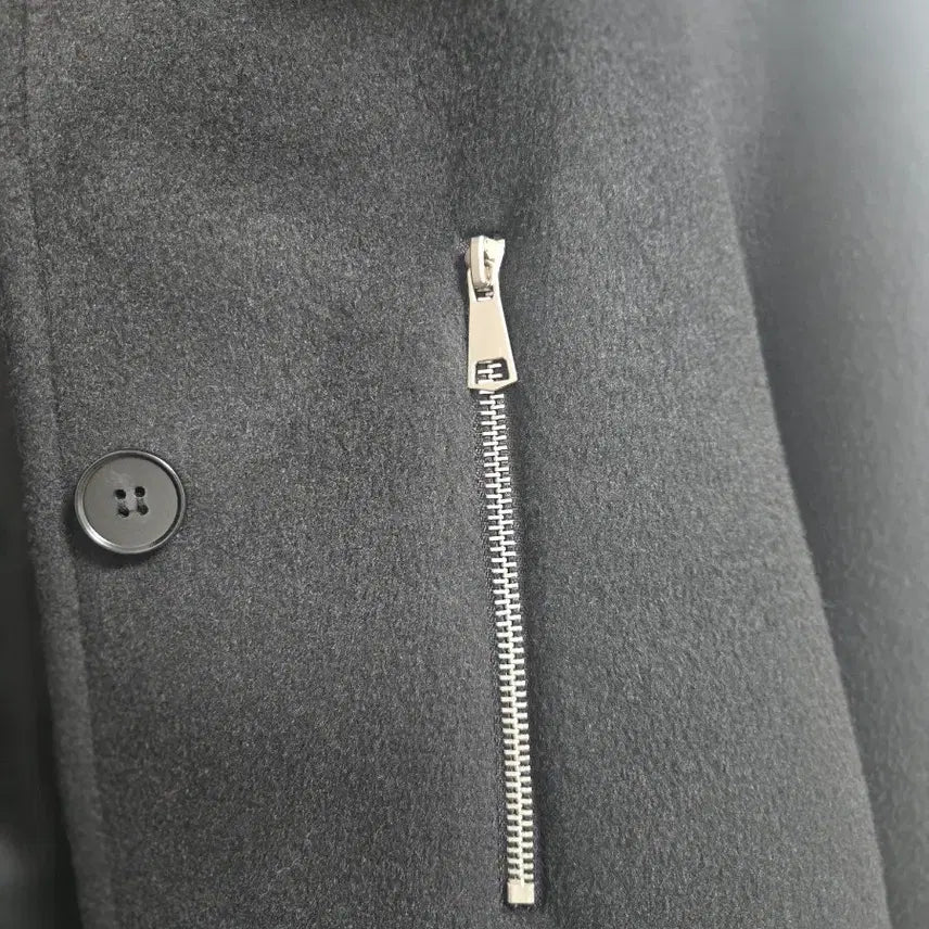 [BUNJANG] Weseemlab Zipper Long Wool Coat Black / (새상품)위세임랩 지퍼 롱 울 코트 블랙