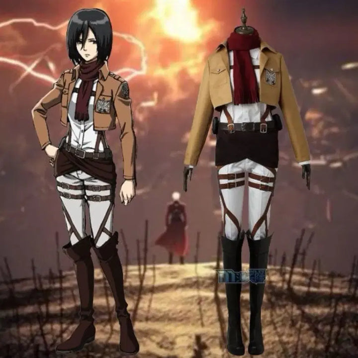 [BUNJANG] Attack on Titan Mikasa Cosplay Set / 진격의거인 미카사 코스프레 졸업사진