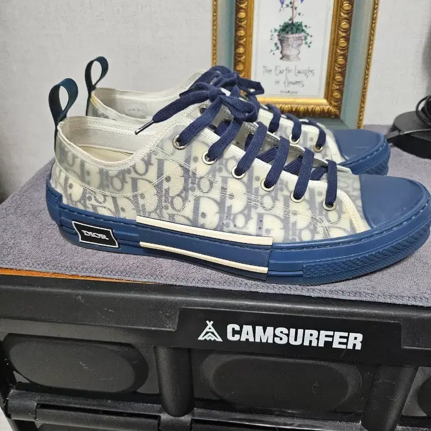 [BUNJANG] Dior Oblique Sneakers Blue 43 / 디올 오블리크 스니커즈 블루 43