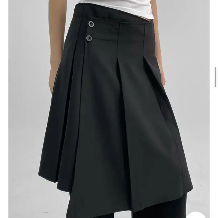 [BUNJANG] Blackup Pleated Midi Skirt / 블랙업 플리츠 미디 스커트