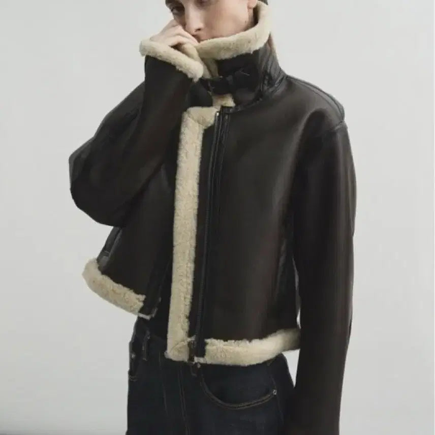 [BUNJANG] MONGDOL MOUTON Jacket / 몽돌 무스탕 브라운