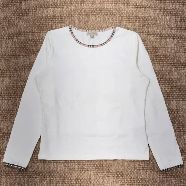 [BUNJANG] Burberry White Long Sleeve T-Shirt / 버버리 화이트 긴팔티