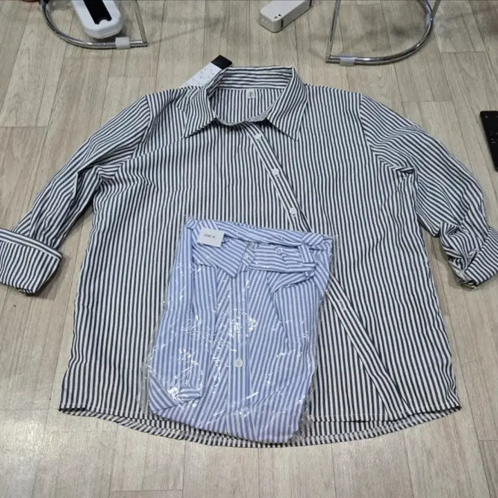 [BUNJANG] Striped Shirt Bundle Set / 스트라이프 셔츠 남방 세트 (2장 일괄 가격)