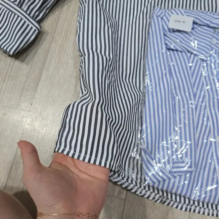 [BUNJANG] Striped Shirt Bundle Set / 스트라이프 셔츠 남방 세트 (2장 일괄 가격)