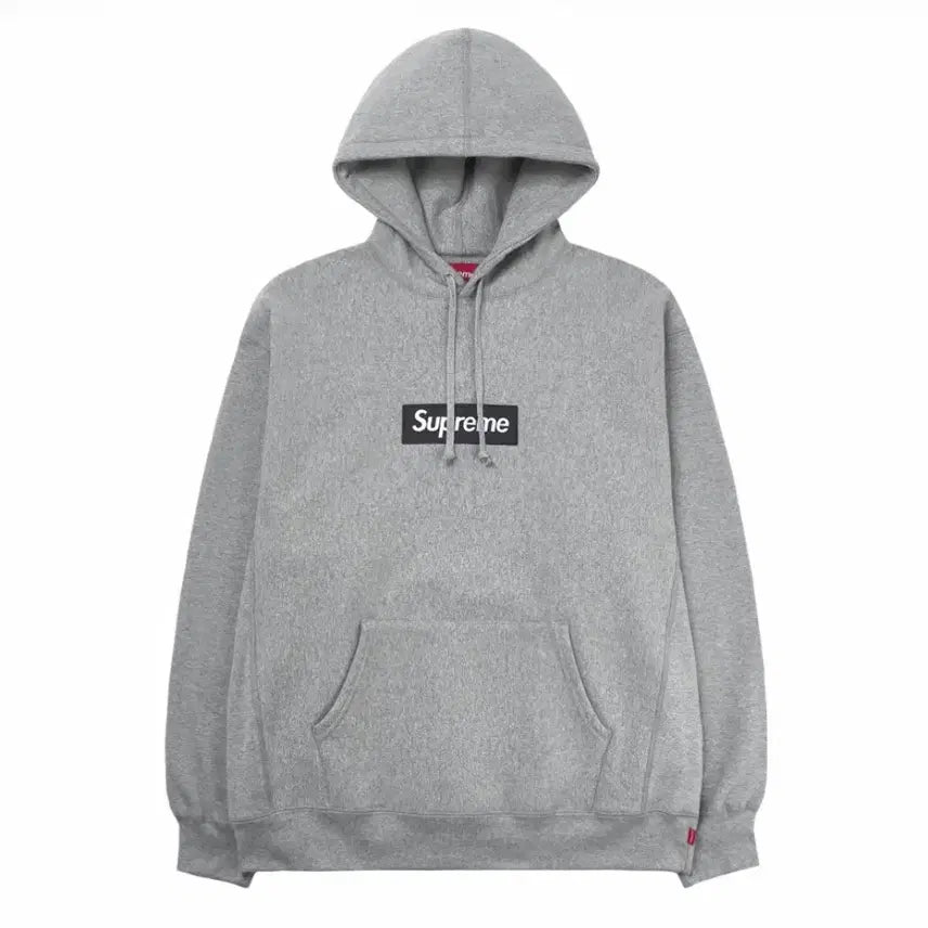 [BUNJANG] Supreme Box Logo Hoodie Sweatshirt Heather Gray / (공홈 새상품) 슈프림 박스로고 후드 스웨트셔츠 헤더 그레이 - 25FW