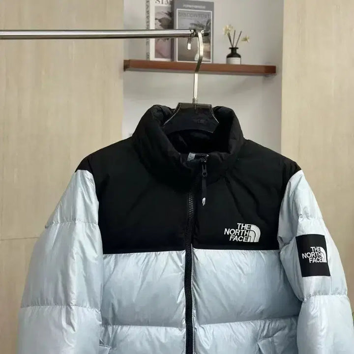 [BUNJANG] The North Face Nuts Big Check Logo Sleeve Version / 노스페이스 넛츠 빅체크 소매에 로고 버전이 있어요