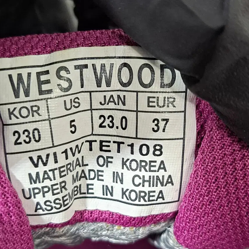 [BUNJANG] Westwood Women's Dial Hiking Shoes (230) / 웨스트우드 여성 다이얼 등산화 230 (신1085)