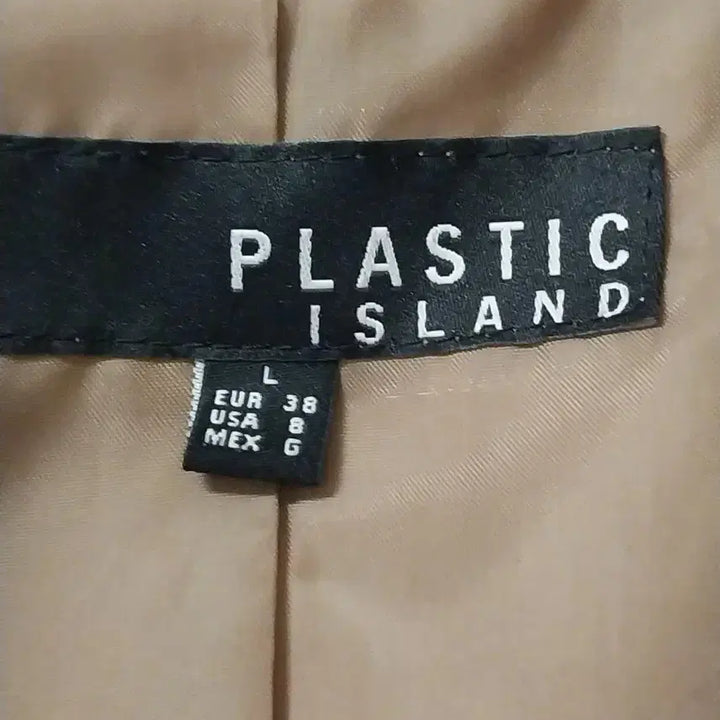 [BUNJANG] Plastic Island Beige Trench Coat (Size 55) / 플라스틱 아일랜드 베이지 트렌치 코트 55