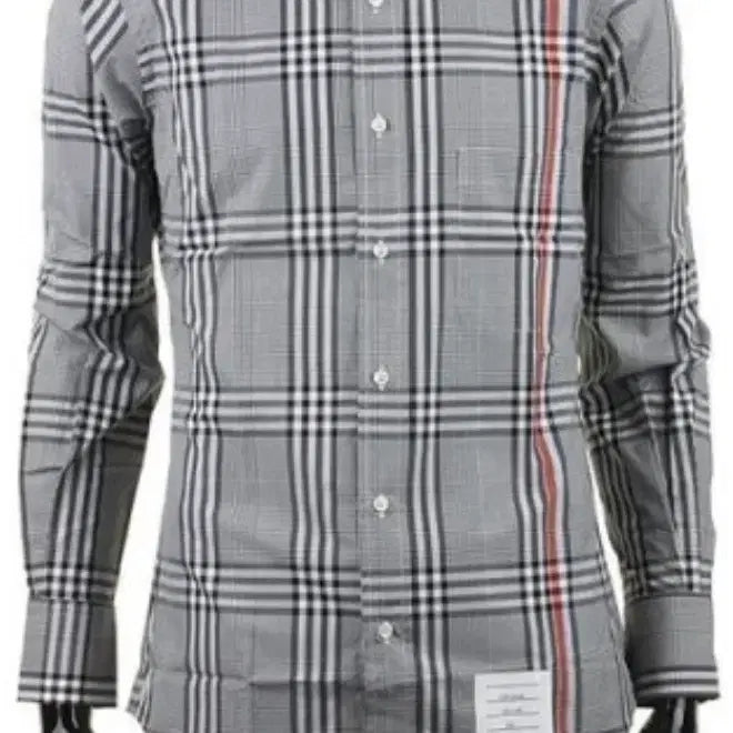 [BUNJANG] Thom Browne Checkered Long Sleeve Shirt / 정품 톰브라운 체크 긴팔 그레이 남여공용 1사이즈