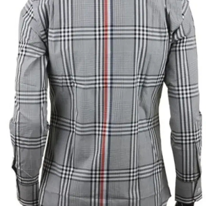 [BUNJANG] Thom Browne Checkered Long Sleeve Shirt / 정품 톰브라운 체크 긴팔 그레이 남여공용 1사이즈