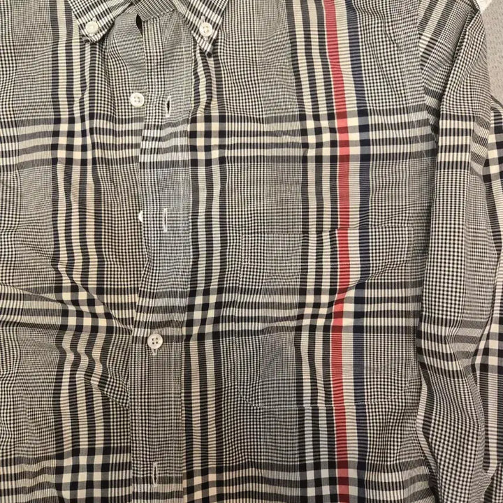 [BUNJANG] Thom Browne Checkered Long Sleeve Shirt / 정품 톰브라운 체크 긴팔 그레이 남여공용 1사이즈