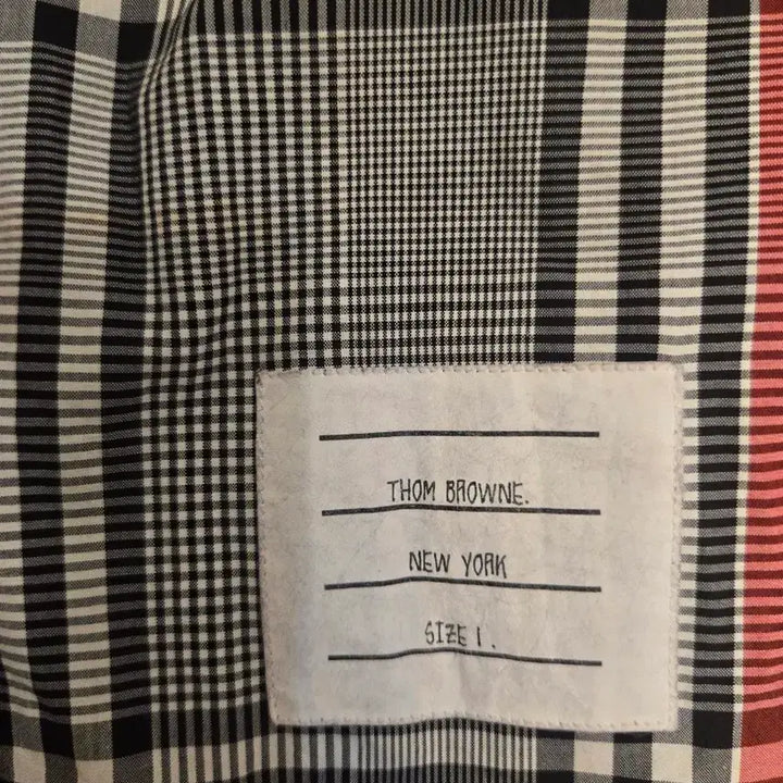 [BUNJANG] Thom Browne Checkered Long Sleeve Shirt / 정품 톰브라운 체크 긴팔 그레이 남여공용 1사이즈