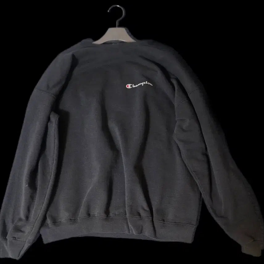 [BUNJANG] Champion 90s Sweatshirt Black XL / 90s 챔피온 스웻셔츠 블랙 xl 페이딩 워싱