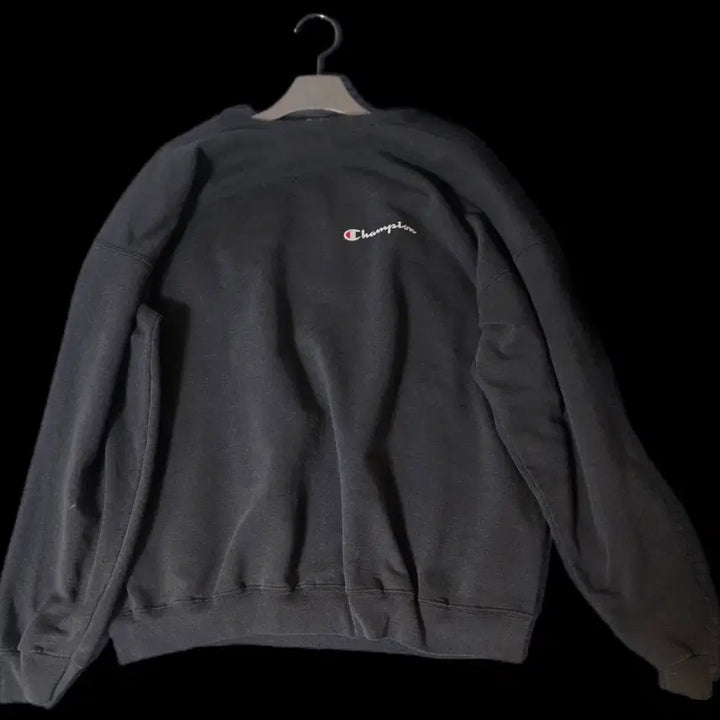 [BUNJANG] Champion 90s Sweatshirt Black XL / 90s 챔피온 스웻셔츠 블랙 xl 페이딩 워싱