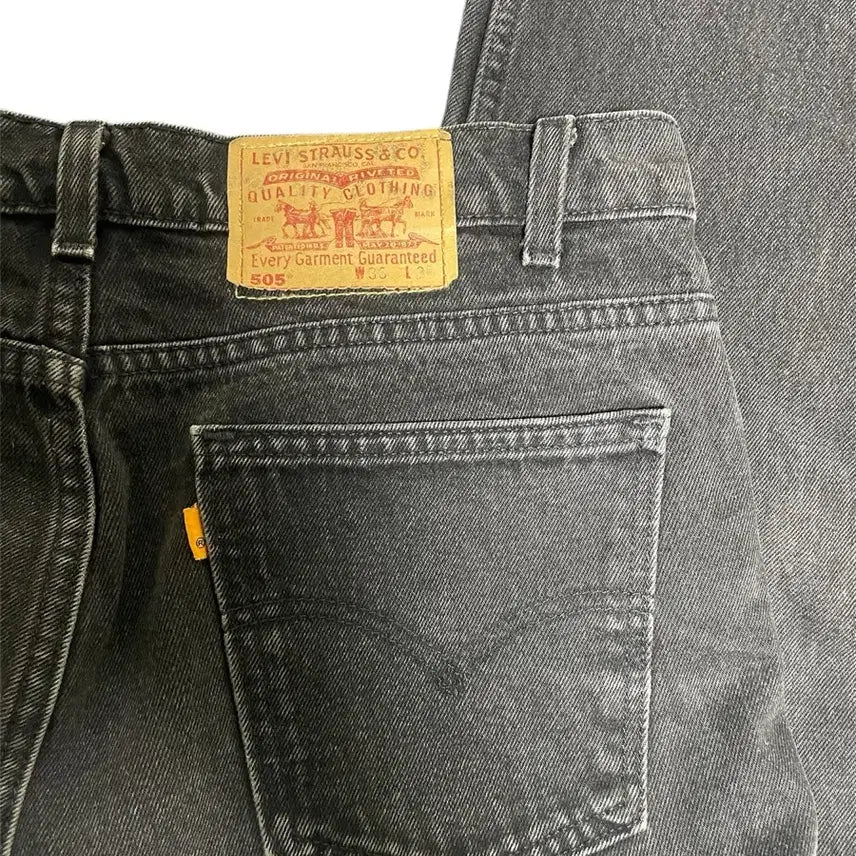 [BUNJANG] Levi's 505 Black Jeans / 빈티지 90s 리바이스 505 블랙 (USA)
