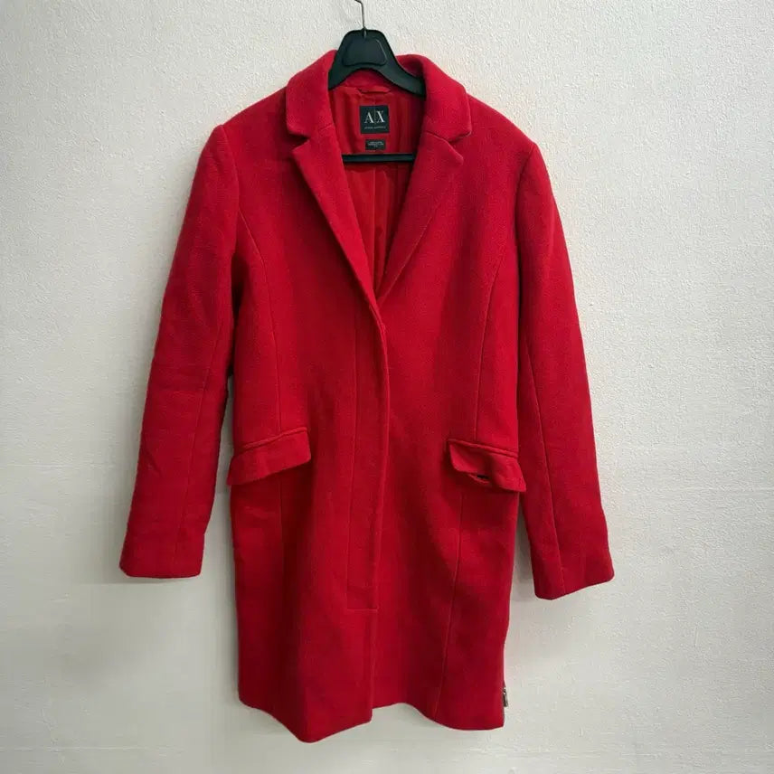 [BUNJANG] Armani Exchange Red Coat S / 알마니익스체인지 ax 레드 코트 S