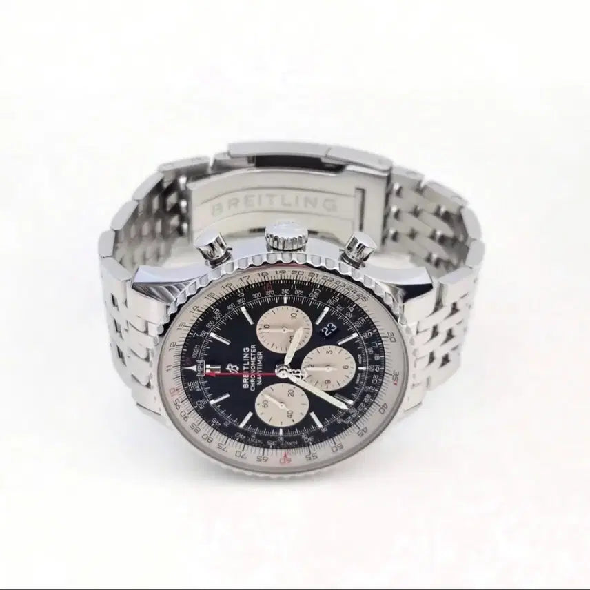 [BUNJANG] BREITLING Navitimer 46MM Chronograph Steel Watch / 브라이틀링 AB0127 네비타이머 46MM 시스루백 스틸 남성용 시계