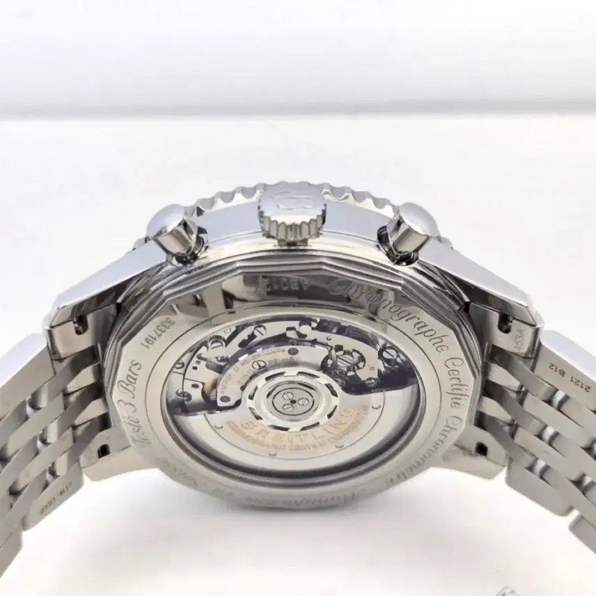 [BUNJANG] BREITLING Navitimer 46MM Chronograph Steel Watch / 브라이틀링 AB0127 네비타이머 46MM 시스루백 스틸 남성용 시계