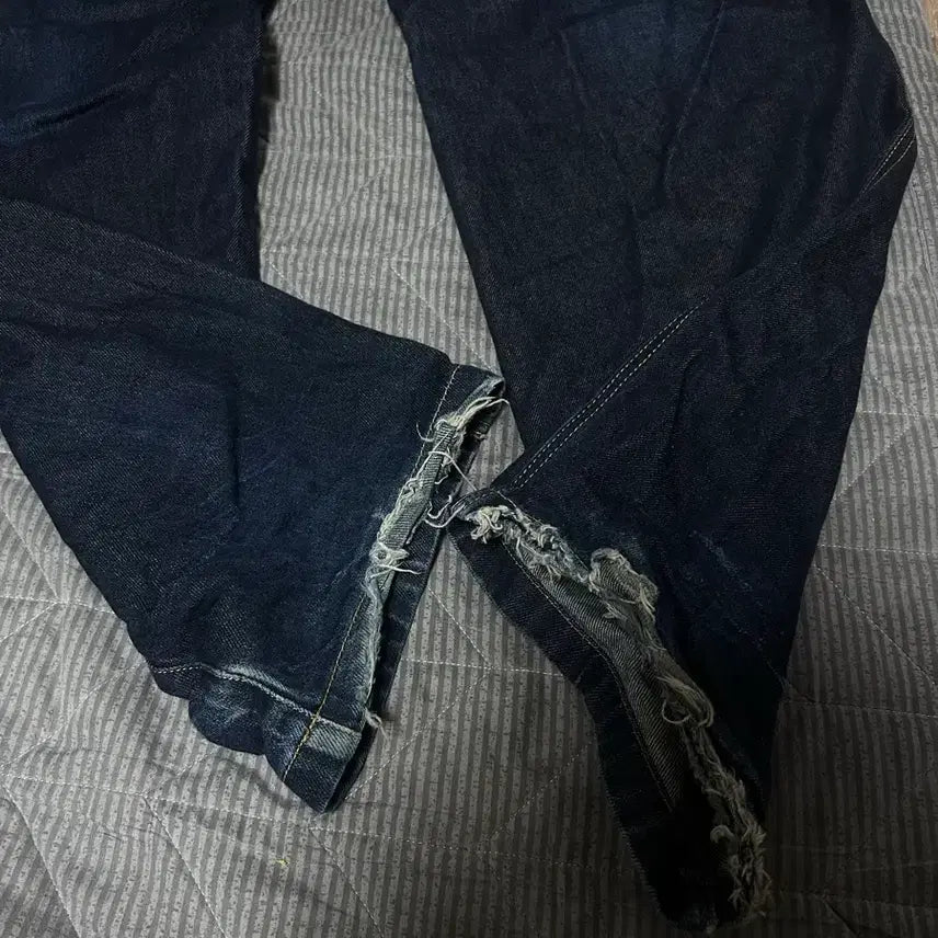 [BUNJANG] Wooyoungmi Denim Folding Pants / 우영미 데님 폴딩팬츠