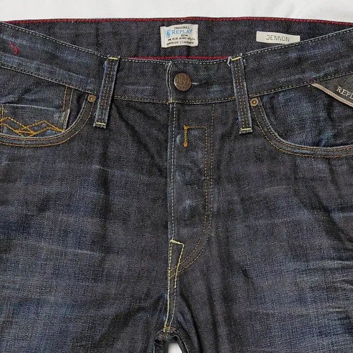 [BUNJANG] Replay JENNON Red Selvedge Denim Jeans (29) / [셀비지] Replay JENNON 레드 셀비지 데님 (29)