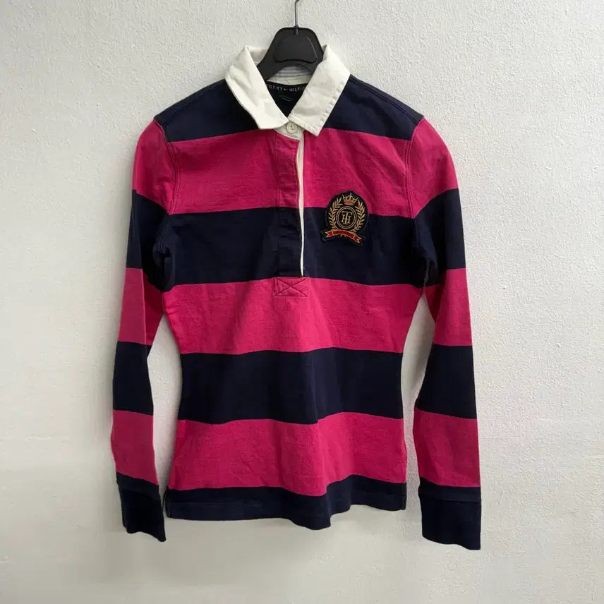 [BUNJANG] Tommy Hilfiger Striped Shirt XS / 타미힐피거 피케이 스트라이프 셔츠 xs