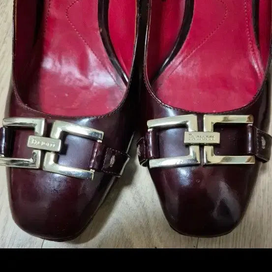 [BUNJANG] Cesare Paciotti Leather Heels, Burgundy / 이태리 체사레파치오티 구두 37(240)