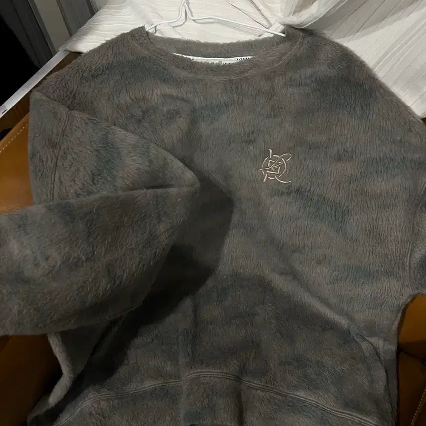 [BUNJANG] Kimhekim Fleece Sweatshirt Gray / 김해김 ( kimhekim ) 기모 맨투맨 티셔츠 그레이