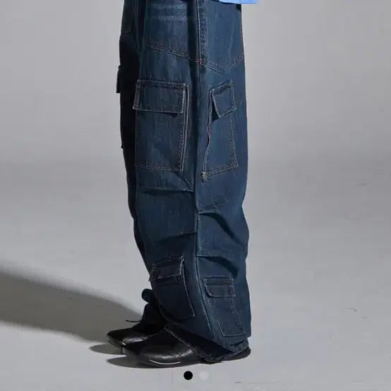 [BUNJANG] Noun Parachute Cargo Denim Pants Size 2 / noun 파라슈트 카고 데님 팬츠 2사이즈