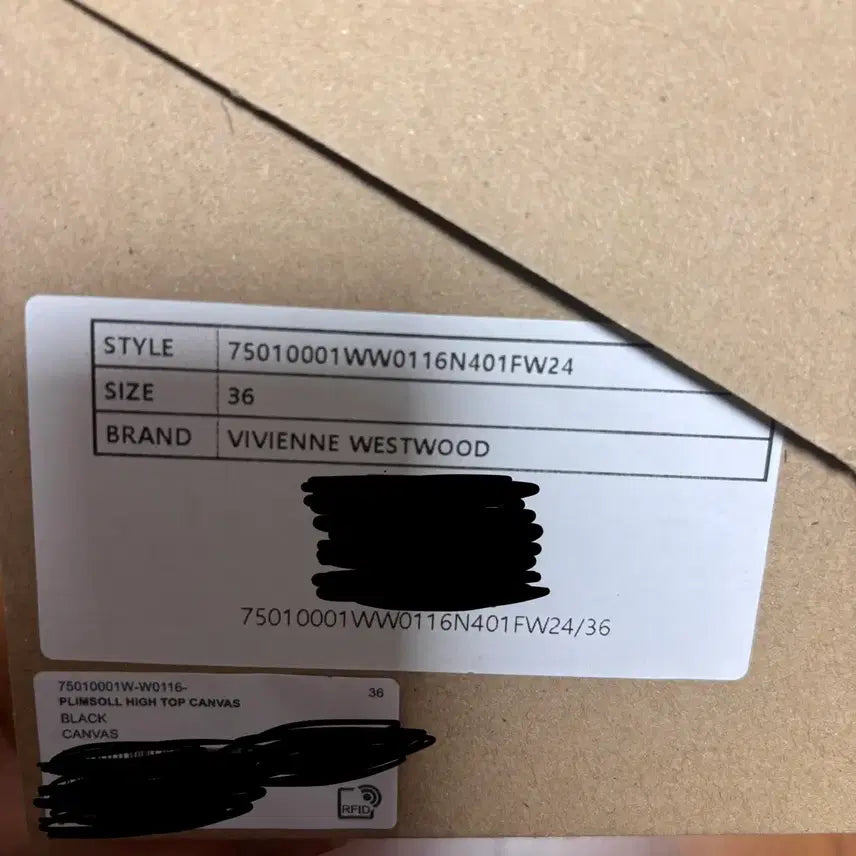 [BUNJANG] Vivienne Westwood Women's High-Top Canvas Sneakers 36 / 비비안웨스트우드 여성 하이탑 캔버스 스니커즈 36 230
